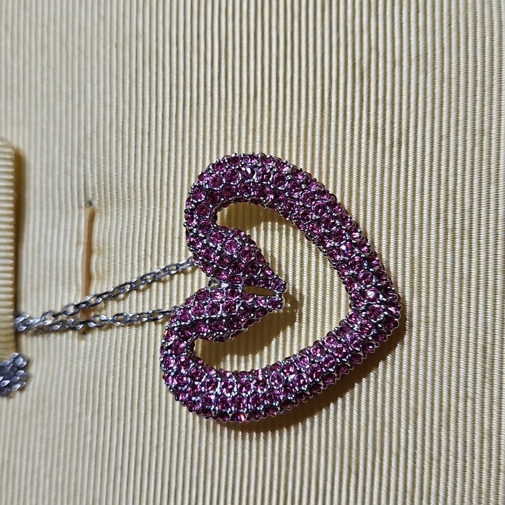 Swarovski Pink Heart Necklace